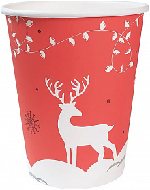 Стаканчики бумажные "Зима", 250 мл.